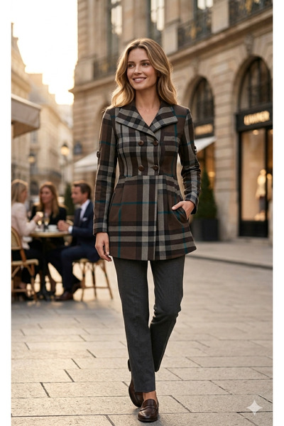 Bohemian Women's Brown Sitting Waist Tunic