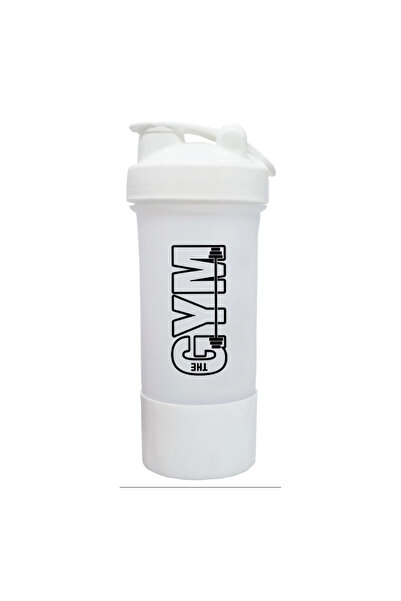 Gym Logo Smart Shaker White 650 cc with Dust Storage Container