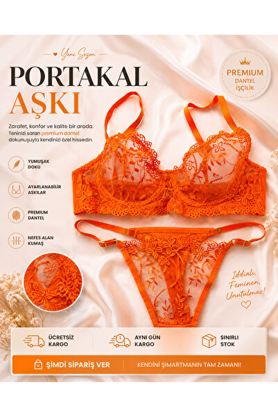 SÜSEN LİNGERİE Dragostea mea de portocale B cap set sutien pentru femei