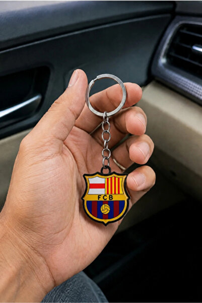 Sal Metal Barcelona Keychain with Sporty Design
