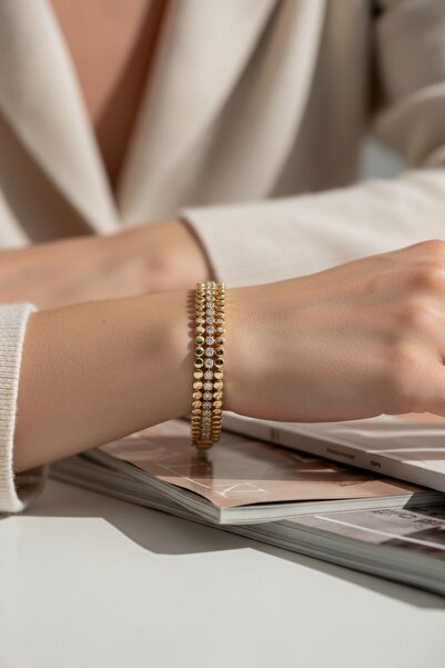XUPING JEWELRY سوار من مجوهرات ستايل إنسي/كسوبينج روزا جولييت مرصع بحجر الزركون