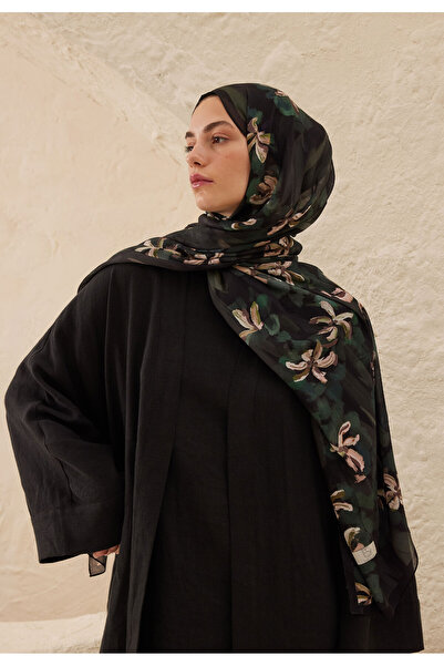 Freshscarfs Estelle Desen Rami Şal Siyah
