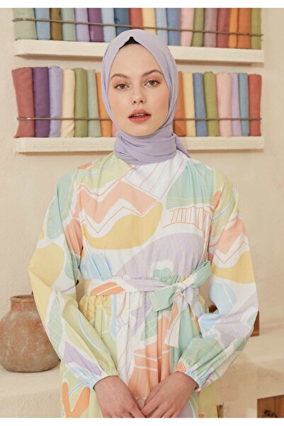 Freshscarfs Lila İnce Pamuk Vual Şal