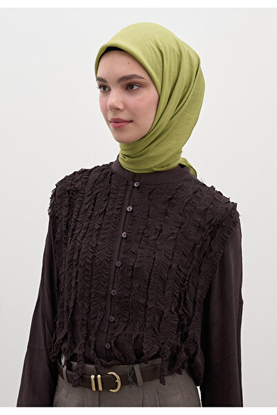 Freshscarfs Eșarfă din bumbac și viscoză, culoarea salvie