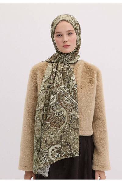 Freshscarfs Șal cu model Sıara kaki