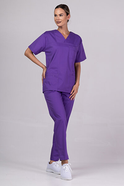 OEM Costum medical pentru femei FLEXI COTTON STRETCH, Catifea