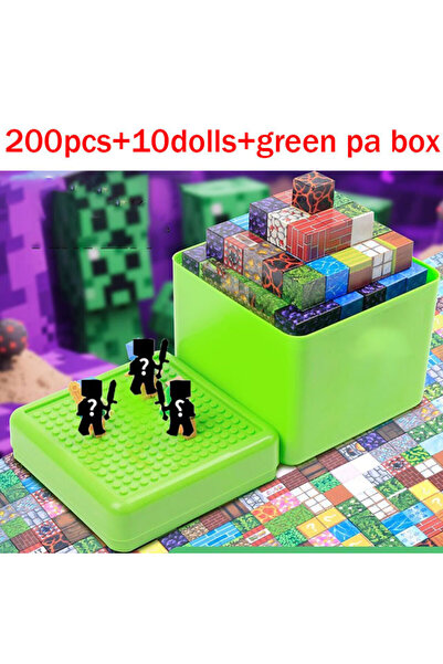 Choice4 200 قطعة - 10DOLL-PA 200 قطعة من مكعبات البناء المغناطيسية مع صندوق ت...