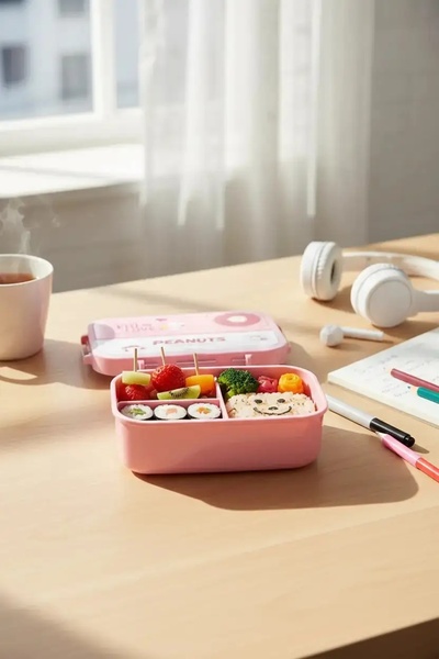 Miniso Snoopy Lisanslı Pembe Serisi Beslenme Çantası – Sızdırmaz Kilitli Besl...