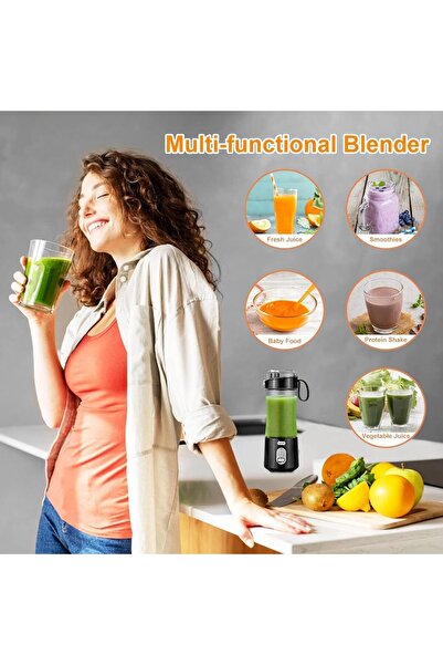 Arabest Portable Blender for Smoothies, BPA-Free Travel Cup USB Rechargeable ...