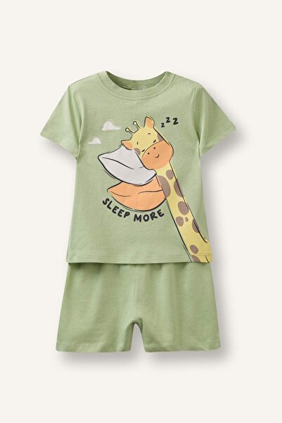 DeFacto Desenli 2'li Pijama Takımı Erkek Bebek G8862A526SM