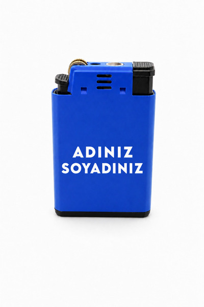Technodia Kişiye Özel Çift Alevli Metal Çakmak (Pürmüz + Normal) Hediye Kutulu
