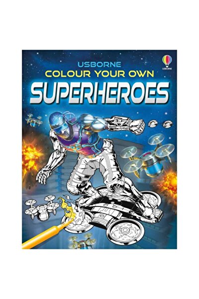 Usborne Children's book - Colour Your Own Superheroes