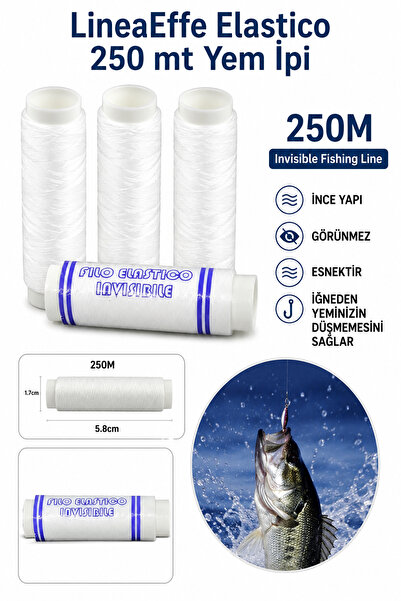 sr sazanrig LineaEffe Elastico 250 mt Yem İpi