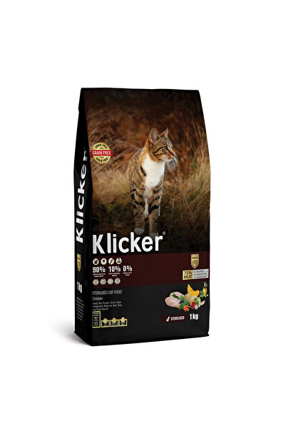 klicker Hrană uscată pisici adulte cu somon și legume 1 kg. super premium, fă...