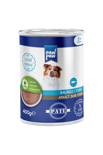 PawPaw Hrana umeda pentru caini adulti, cu pate de peste, 400g, proteine natu...