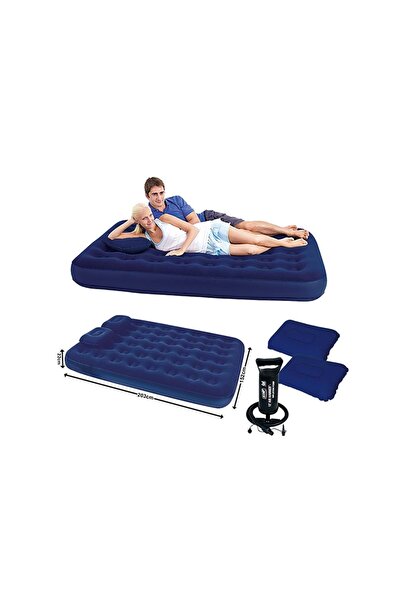 BESTWAY Çift Kişilik Şişme Yatak Set 2 Yastık+Pompa 67003