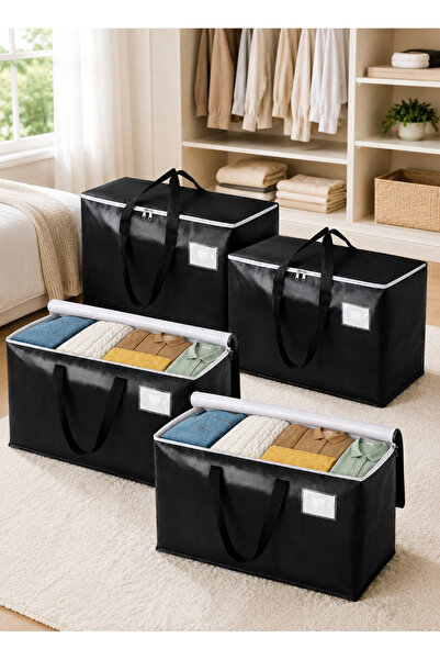 Generic 4 Pack 93L Heavy Duty Moving Bags with Zipper Reinforced Handles Tag ...