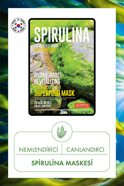Dermal Moisture Bomb and Revitalizing Spirulina Mask 25Gr