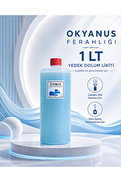 FREYR Oda Kokusu Çubuklu Okyanus 100 ML + 1 Lt Yedek Dolum Likiti – Ekonomik Ortam Kokusu