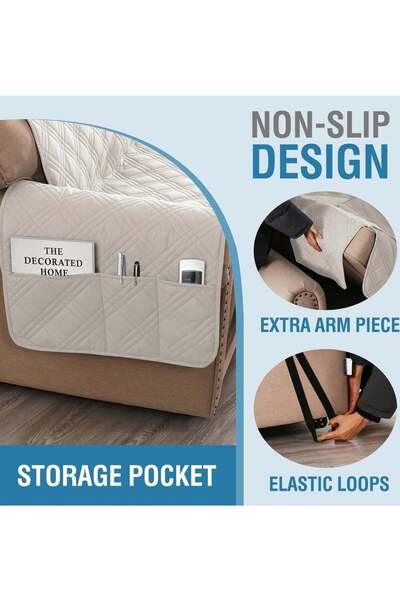 Arabest Sofa Slipcover,Waterproof Couch Cover,2/3/4 Seat,Furniture Protector,...