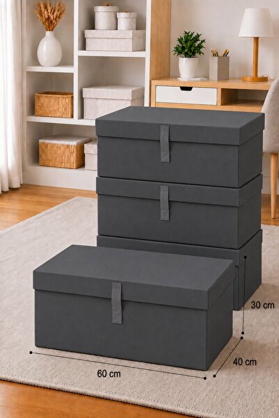 Helen's Home 4 Piece Box with Lid Mega Size 60X40X30 cm