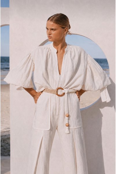 Maiden design Ahşap halka hasır vintage kemer