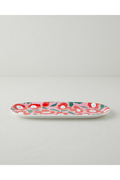 English Home Bright Parade New Bone China Kayık Tabak 15x33 Cm Renkli