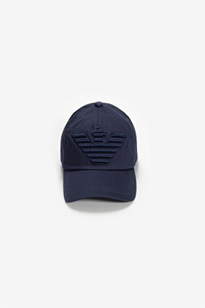 Emporio Armani Erkek Baseball Şapka Mavi