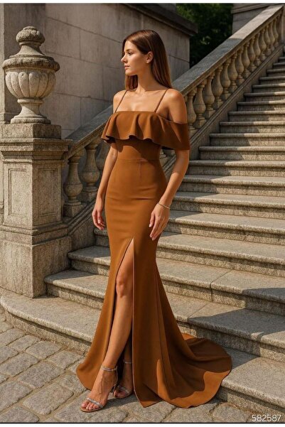 MODA SANDY KUMAŞ ÖNÜ DETAYLI ABİYE