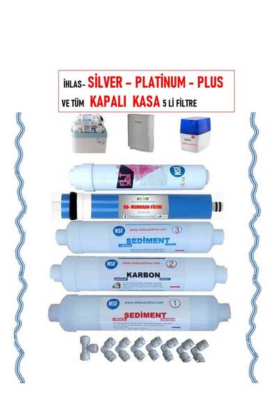 netsu arıtma -İhlas Aura Cebilon Silver Ve Kapalı Kasa Su Arıtma Filtresi, 5 ...