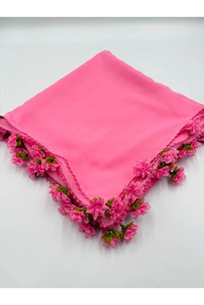 Şatilli Handmade İğne oyalı ve kurdele oyalı el emeği yazma 100x100 dört kena...