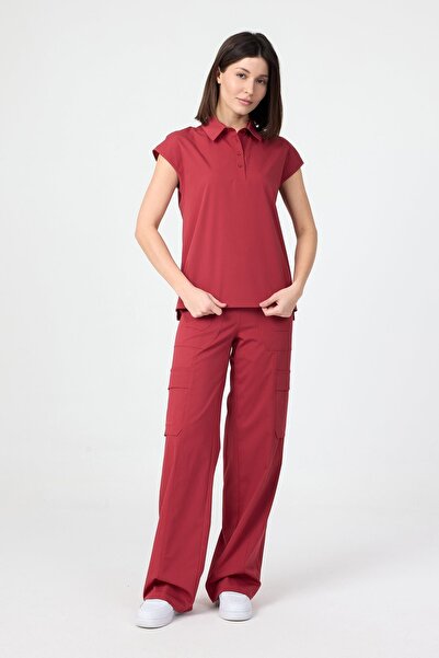 Rhow Pulse Polo Kırmızı Scrubs Tshirt