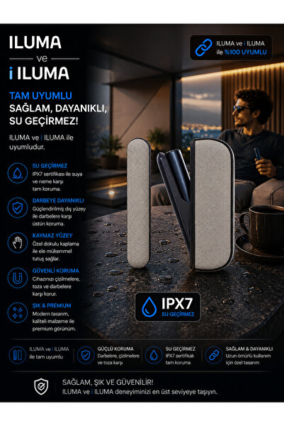 Zigver IQOS ILUMA CİHAZI İÇİN KAPAKLI KILIF(TERREA İLE ÇALIŞAN CİHAZA UYGUNDU...