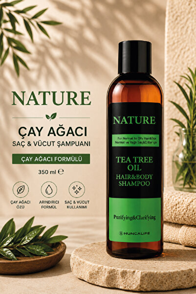 Huncalife Nature Çay Ağacı Saç Ve Vücut Şampuanı 350 Ml - Şampuan 27525