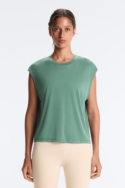 Oysho Modal blend sleeveless T-shirt