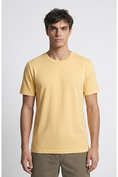 Network Sarı Basic T-shirt