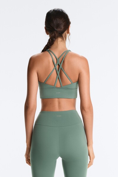Oysho Medium-support Comfortlux sports bra with cups