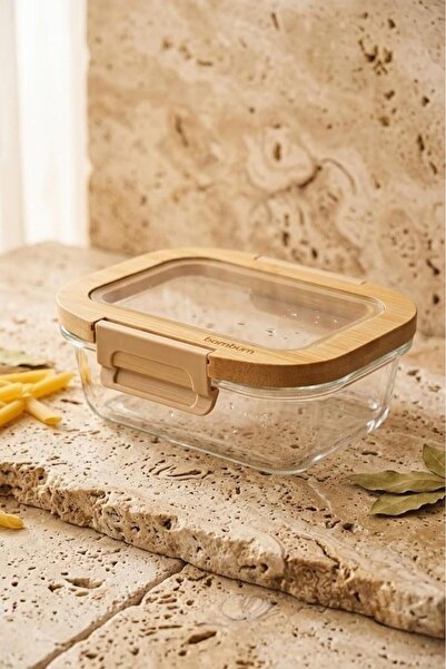 Bambum Moira - Lockable Glass Storage Container with Glass Lid 370 ml