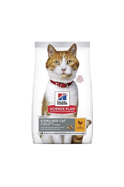 Hills Science Plan Sterilised Tavuklu Kısırlaştırılmış Yetişkin Kedi Maması 1...