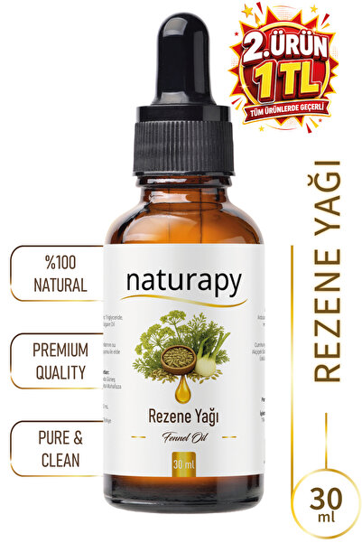 NATURAPY Fennel Oil (Fennel Oil) Cold Pressed Fixed Oil 30 ml Glass Bottle wi...
