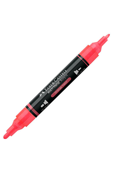 Faber Castell Marker acrilic Multimark Color 255 Portocaliu Neon Faber-Castell