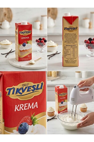Tikveşli Krema 1L 1Litre