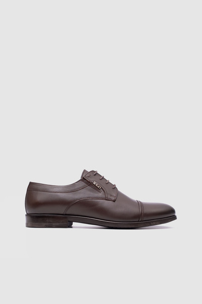 TOGO Men's Brown Antique Genuine Leather Laced Classic Shoes [052334]