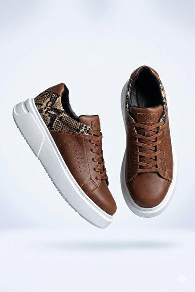 Zerenyus Sauerbergg Premium Lace-Up Thick Sole Men's Shoes Tan
