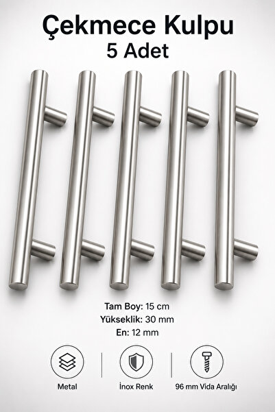 NZB Mobilya Mutfak Çekmece Dolap Dolabı Kulbu Kulpu Kulpları 96 mm - 9.6 cm) ...