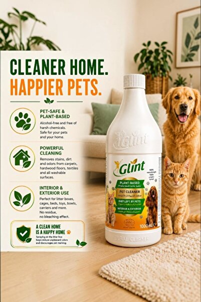 GLİNT Plant-Based Pet Cleaner, 100% Natural Origin Herbal Stain & Odor Remove...