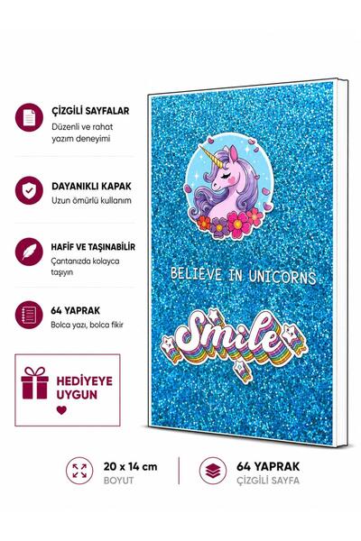 4nio PLAVA CVETNA JEDNOROGA SREBRNA NOTEBOOK