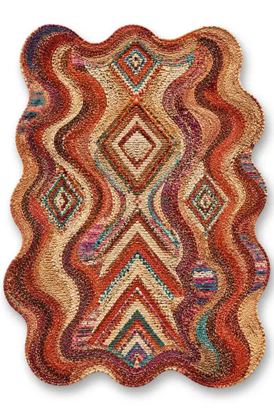 Rugs Modern Halı SDT Balık Tema Desenli Modern Dokuma Taban Dekoratif Halı mo...