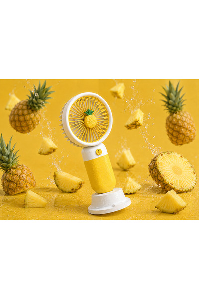Sga ANANAS FİGÜRLÜ 3 KADEMELİ TAŞINABİLİR STANDLI SOĞUTUCU MİNİ VANTİLATÖR