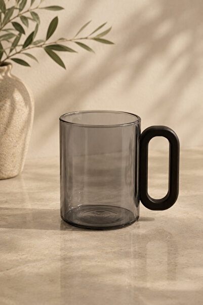CHANCE GİFT Acacia Handle Mug Borosilicate 350 ml (1 Pc)